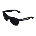 Black Retro 2 Tone Tinted Lens Sunglasses